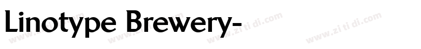 Linotype Brewery字体转换